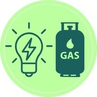 電気ガスアイコン