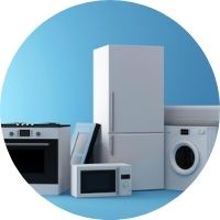 冷蔵庫洗濯機の写真
